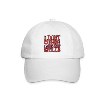 I Don't Curse, I Just Cast Spells 2 - Baseball Cap - white/white - Front