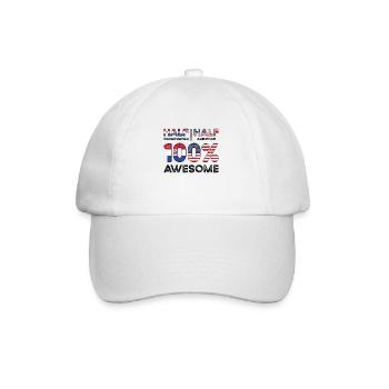 Geboren in Paraguay Paraguay Amerikaner USA - Baseballkappe - Weiß/Weiß - Vorne