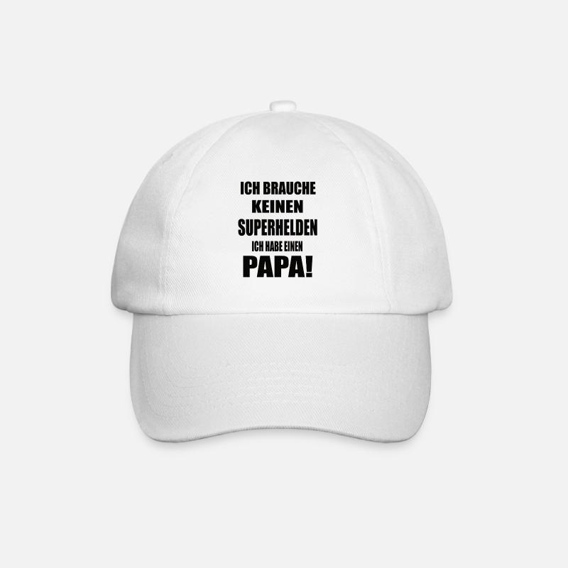 Papa Geburtstag - Baseballkappe - Weiß/Weiß