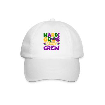 Mardi Gras Cruise Crew Mardi Gras Gift - Baseball Cap - white/white - Front