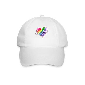 HEART LOVE DETERMINES - Baseball Cap - white/white - Front