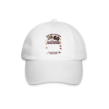 Grillen und Camper Geschenkidee - Baseballkappe - Weiß/Weiß - Vorne