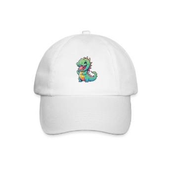 Kawaii Mignon Happy Dragon - Casquette classique - blanc/blanc - Devant