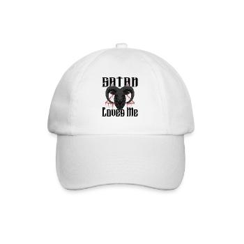 Satan Beelzebub Teufel Gothic Pentagram Mystisch - Baseballkappe - Weiß/Weiß - Vorne