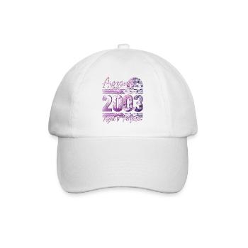 2003 Born birthday woman - Baseball Cap - white/white - Front