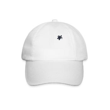 Turtle Logo Emblem Giant Tortoise Turtle - Baseball Cap - white/white - Front