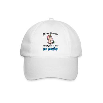 Humour evjf Future Marié Vie de Jeune Fille Fête - Casquette classique - blanc/blanc - Devant