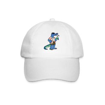 Dolo le crocodile au cocktail - Casquette classique - blanc/blanc - Devant