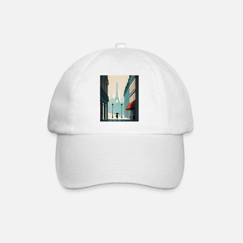 Paris minimaliste - Casquette classique - blanc/blanc