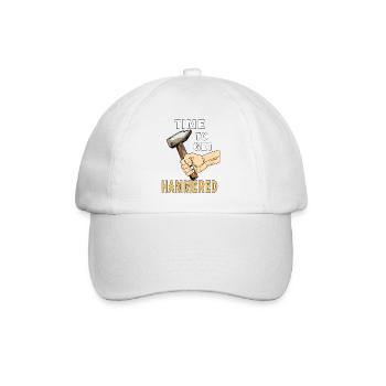 IL EST TEMPS DE SE FAIRE MARTELER - Casquette classique - blanc/blanc - Devant