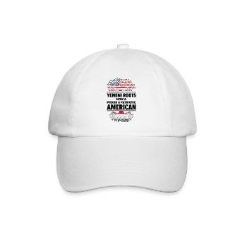 Geborener Jemenit Jemen Amerikaner USA - Baseballkappe - Weiß/Weiß - Vorne