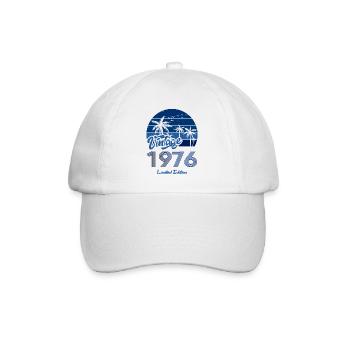 Vintage Année 1976 Edition Limitée Bleu - Casquette classique - blanc/blanc - Devant