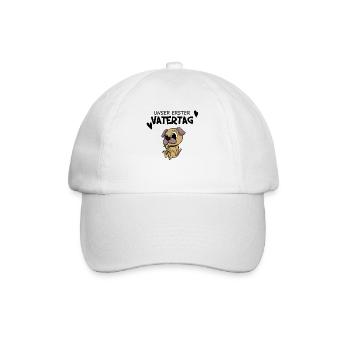 Vatertag - erster Vatertag Geschenk - Baseballkappe - Weiß/Weiß - Vorne