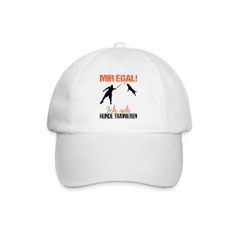 Hundetraining Hundetrainer Spruch Lustig Geschenk - Baseballkappe - Weiß/Weiß - Vorne