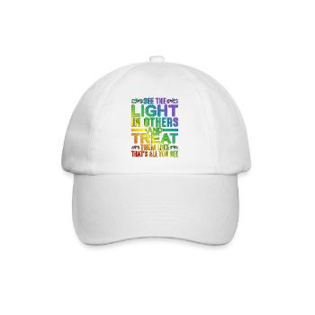 See The Light In Others - Baseball Cap - white/white - Front