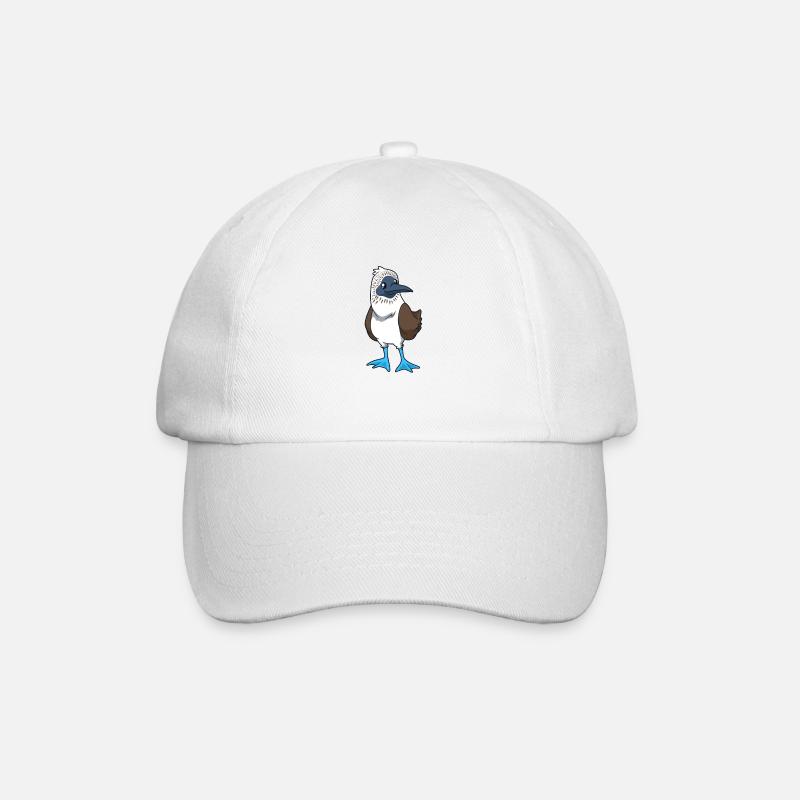Kawaii Blaufußtölpel - Baseballkappe - Weiß/Weiß