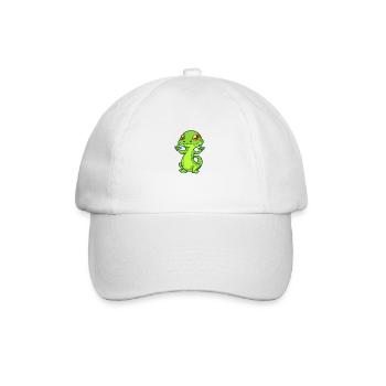 Cartoon Gecko montre que je t’aime - Casquette classique - blanc/blanc - Devant