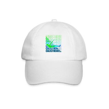 Calisthenics Street Workout Gymnastics Fitness - Baseball Cap - white/white - Front