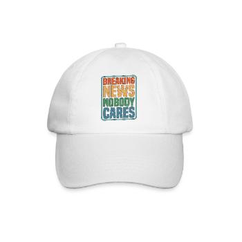Dernières nouvelles, personne ne s’en soucie 12 - Casquette classique - blanc/blanc - Devant