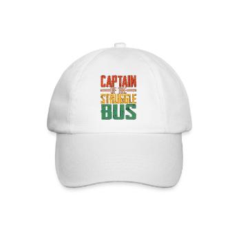 Captain Of The Struggle Bus 4 - Baseball Cap - white/white - Front