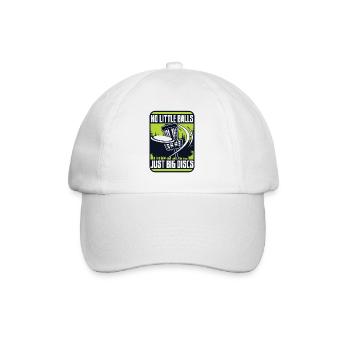 Pas de petites balles juste de gros disques Frisbee Golf - Casquette classique - blanc/blanc - Devant