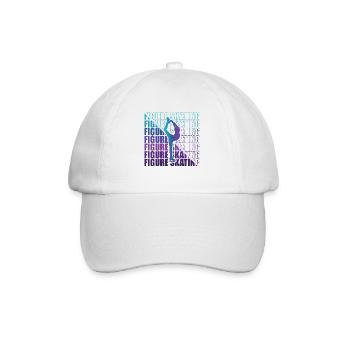 Figure Skating Club Girl Figure Skating - Baseball Cap - white/white - Front