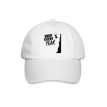 Drop Every Fear Cliff Diving Cliff Jumper Cliff Ju - Baseball Cap - white/white - Front