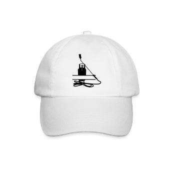Roofing company monogram transparent - Baseball Cap - white/white - Front