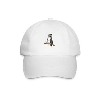 Kawaii Bearded Owl - Baseball Cap - white/white - Front