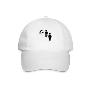 Joueur de football Footballeur de football - Casquette classique - blanc/blanc - Devant