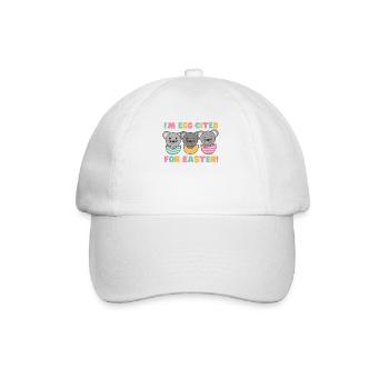 cute mice at Easter with Easter eggs mouse - Baseball Cap - white/white - Front