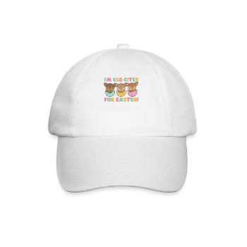 cerf doux à Pâques avec œufs de Pâques cerf - Casquette classique - blanc/blanc - Devant