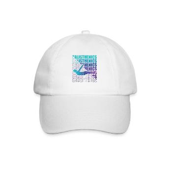 Calisthenics Street Workout Gymnastics Fitness - Baseball Cap - white/white - Front