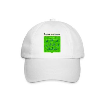 Ten Men Went To Mow - Baseball Cap - white/white - Front