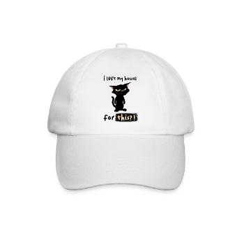 I Left My House For This? - Baseball Cap - white/white - Front