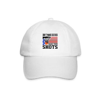 Ne faites pas d’excuses faites de votre tireur un fan de basketball - Casquette classique - blanc/blanc - Devant