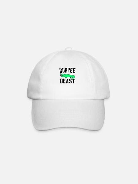 Burpee Beast - Baseballkappe - Weiß/Weiß