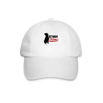 Rottweiler maman noire - Casquette classique - blanc/blanc - Devant