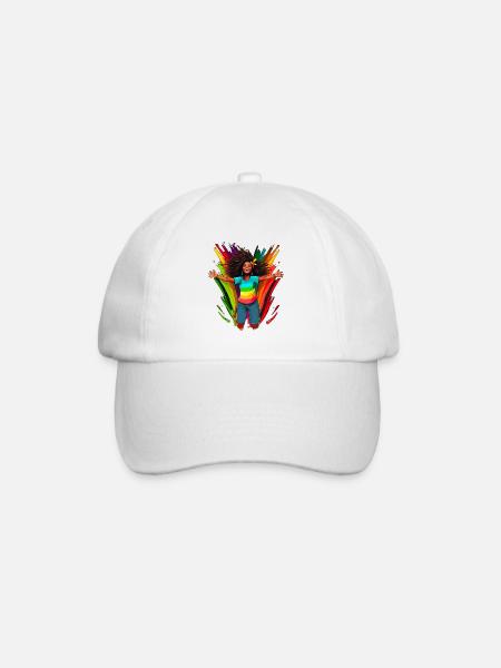 Vielfalt, Diversität, BLM, Regenbogen - Baseballkappe - Weiß/Weiß