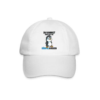 Kannst mich mal am Südpol küssen Pinguine - Baseballkappe - Weiß/Weiß - Vorne