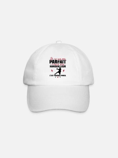 Pas parfait mais handballeur - Casquette classique - blanc/blanc