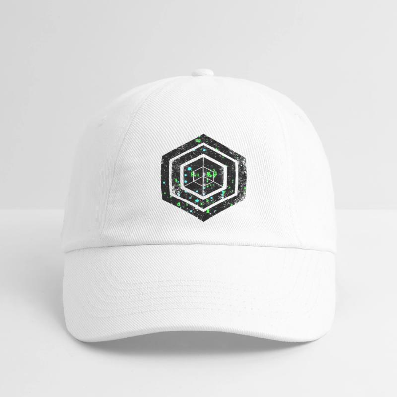 hexagon programming programmer coding geometric Baseball Cap