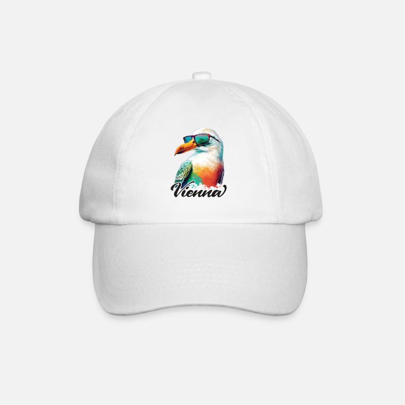 Vienne Autriche vacances Mouette avec lunettes de soleil - Casquette classique - blanc/blanc