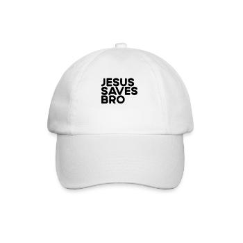 Jesus rettet die christliche Evangelisation Kirche - Baseballkappe - Weiß/Weiß - Vorne