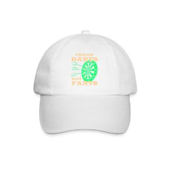 Darts Sport Verein, Dartscheibe, Pfeil Sport Dart - Baseballkappe - Weiß/Weiß - Vorne