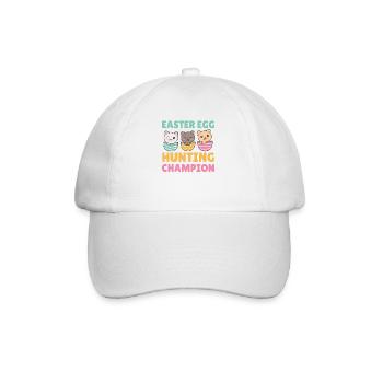 cute cats at Easter with Easter eggs cat - Baseball Cap - white/white - Front