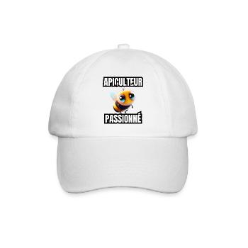 apiculteur passionné - Casquette classique - blanc/blanc - Devant