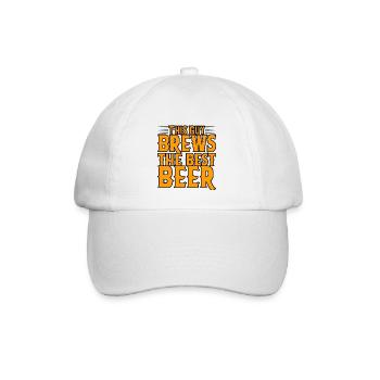 Ce gars brasse la meilleure bière 2 - Casquette classique - blanc/blanc - Devant