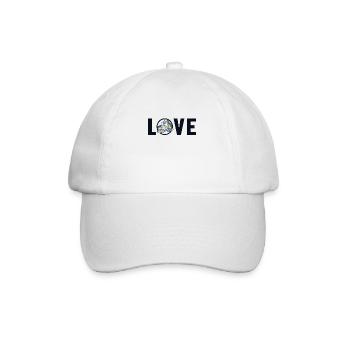 Love Motorschlitten Schneemotorrad Motoneige - Casquette classique - blanc/blanc - Devant