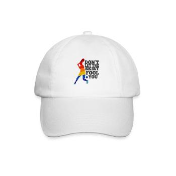 Tennisplatz Spruch Für Tennis - Baseballkappe - Weiß/Weiß - Vorne